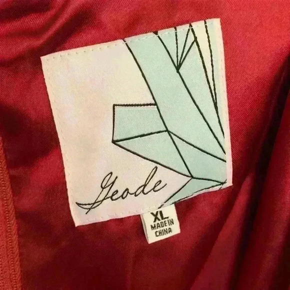 ModCloth Geode Red Pleated Dress, Womens Size XL - Picture 5 of 15